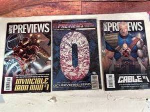 Lot of 3 Marvel Previews Comic