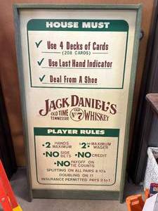Jack Daniels Wood Gaming Board 24x46