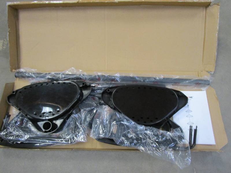 lot 440 image: ALLZONE Shower Caddy Corner Organizer for Bathroom in Black (PLASTIC, OPEN BOX)