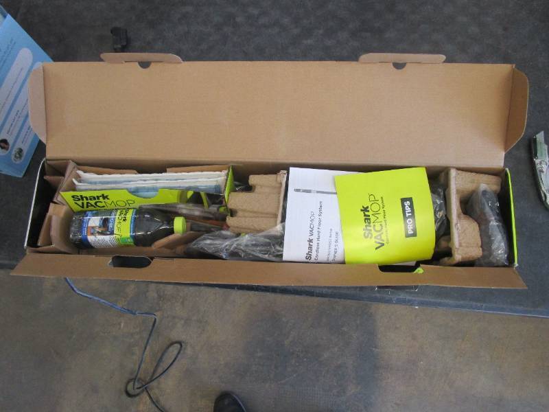 lot 146 image: Shark VM252 VACMOP Pro Cordless Hard Floor Vacuum Mop with LED Headlights (OPEN BOX)