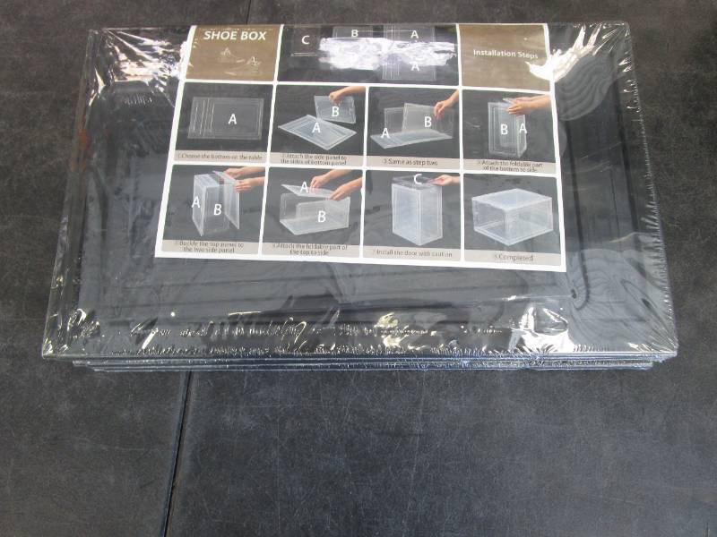 lot 148 image: LOT OF 3 - Shoe Box in Black