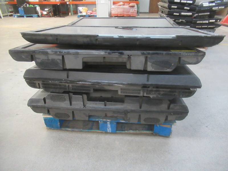 lot 205 image: Pallet of Miscellaneous Older TVs, Used in Warehouse for Testing TV Parts (Approximately 8-10 years Old) - FOR PARTSRESTORE - SOLD AS IS
