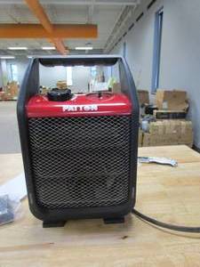 lot 66 image: Patton Desktop Heater (MISSING POWER KNOB, IN ON POSITION, USED IN WAREHOUSE)