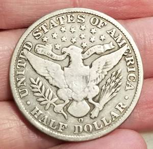lot 13 image: 1907-O US BARBER HALF DOLLAR VG10