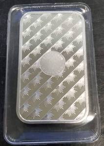lot 15 image: 1 TROY OZ .999 FINE SILVER BAR SUNSHINE MINT SEALED