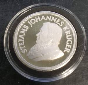 lot 16 image: 1 TROY OZ .999 FINE SILVER KRUGERRAND IN AIRTITE