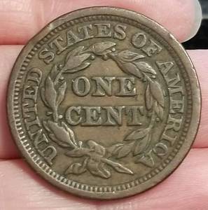 lot 18 image: 1846 US BRAIDED HAIR LARGE CENT