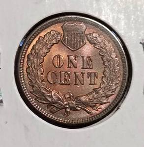 lot 29 image: 1897 INDIAN HEAD CENT BU MS64