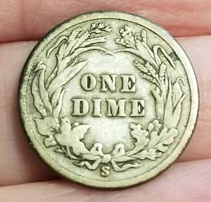 lot 31 image: 1899-S US BARBER DIME