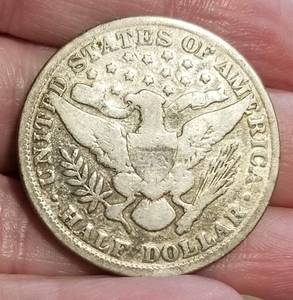 lot 43 image: 1898 US BARBER HALF DOLLAR