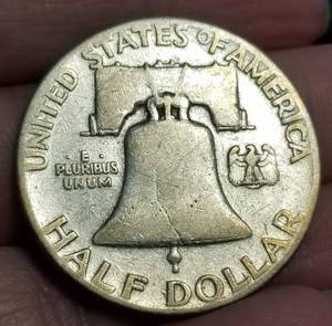 lot 53 image: 1949 FRANKLIN HALF DOLLAR