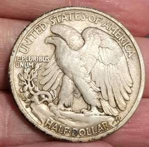 lot 62 image: 1929-D US WALKING LIBERTY HALF DOLLAR