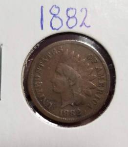 lot 06-B image: GROUP OF 7 INDIAN HEAD CENTS 1882 1894 1903 1904 1905 1906 1907