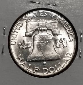 lot 31-B image: 1955 FRANKLIN HALF DOLLAR