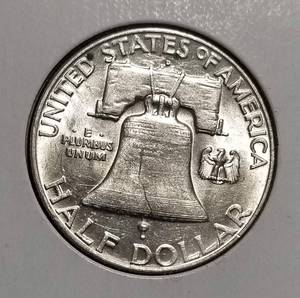 lot 32-B image: 1957-D FRANKLIN HALF DOLLAR