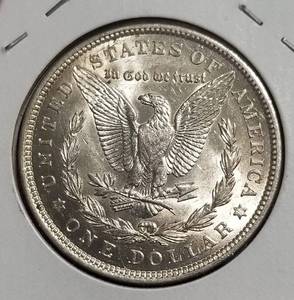 lot 34-B image: 1921 MORGAN SILVER DOLLAR AU58
