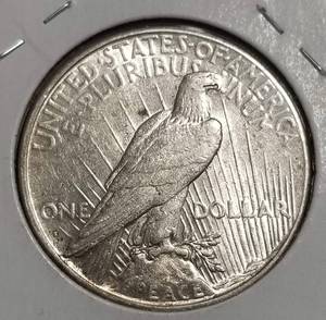 lot 38-B image: 1926-S PEACE SILVER DOLLAR