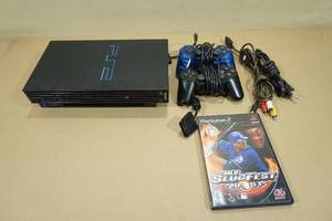 lot 54 image: PlayStation 2 with Two Controllers and Game