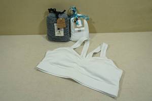 lot 132 image: Hello Mello Shirt & Cardigan with Sports Bra -LargeXL