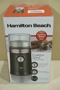 lot 135 image: Hamilton Beach Custom Grind Coffee Grinder