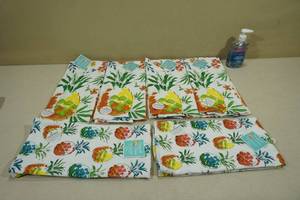 lot 137 image: 6 New Dual Purpose Towels with Hand Soap