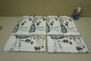 lot 138 image: 6 New Terry Towels with Hand Soap