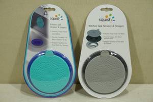lot 139 image: 2 New Squish Kitchen Sink Strainer & Stopper