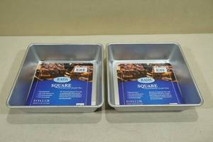 lot 143 image: 2 Rada Cutlery Square Commercial Grade Pans -9x9x2.5