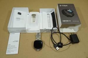 lot 151 image: Fitbit Versa 3 Activity Tracker Watch