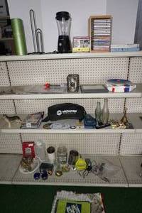 lot 190 image: Assorted Home Goods - Coffee Grinders, CDs, Collectables