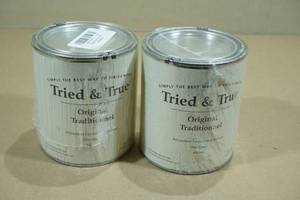 lot 209 image: 2 Quarts Tried & True Original Polymerized Linseed Oil and Beeswax Wood Finish