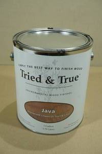 lot 210 image: 1 Gallon Tried & True Polymerized Linseed Oil Stain and Finish -Java