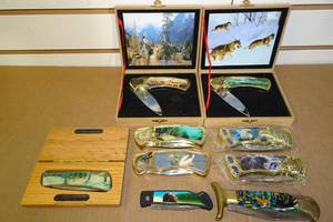 lot 231 image: Collector Knives - Wildlife Theme