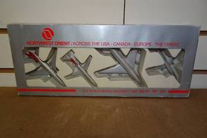 lot 237 image: Northwest Orient Scale Model Die Cast Airplanes