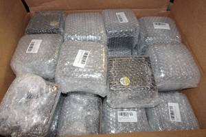 lot 288 image: 33 Novelty Wine Glasses -All DemocratLeft WingLiberal Theme