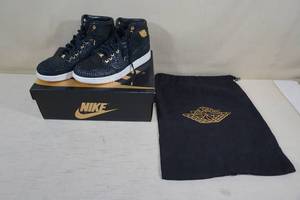 lot 52 image: Nike Air Jordan 1 Retro High Pinnacle Black Sneakers -Mens Size 9.5