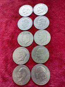 (10) Eisenhower Dollars