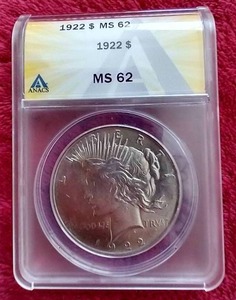 1922 Peace Dollar - MS62