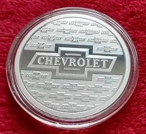 Licensed Chevrolet 1 Oz. Silver Round