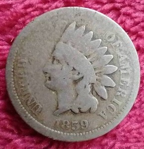 1859 Indian Penny - First Year