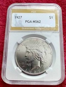 1927 Peace Dollar - PGA MS62