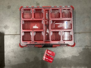 lot 8 image: New Milwaukee Packout 11-compartment Portable Small Parts Organizer
