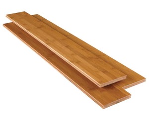 lot 31 image: Home Decorators - Solid Tongue Groove 58in - Horizontal Toast Bamboo - 7 boxes (168.84 sq ft)