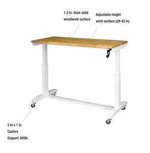 lot 24 image: New Husky 52in Worktable - White