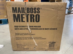 lot 30 image: New Metro Locking Wall-Mount Mailbox with High Security System, Granite