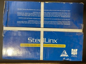 lot 20 image: SteelLinx 16 gauge Roofing Staples 516 Crown, 1.5 Leg length