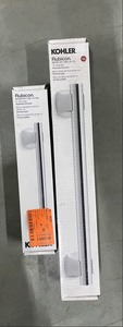 lot 92 image: 2 New Kohler Rubicon 16 & 9 Assist Bar - Polished Chrome