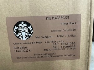 lot 91 image: Starbucks Pikes Place Coffee Filter Pack