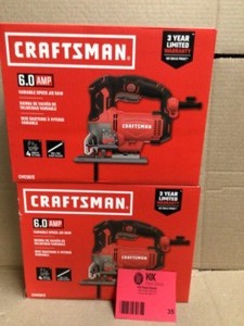 Lot of 2 Craftsman 6.0 AMP Variable Speed Jig Saw Customer Returns See Pictures