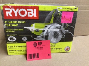 4 in. Tile Saw by RYOBI Customer Returns See Pictures